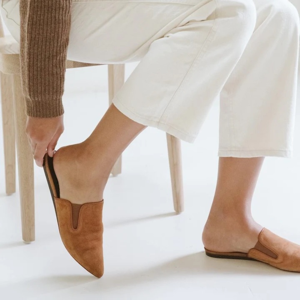 Jenni Kayne Suede Mules NWOT